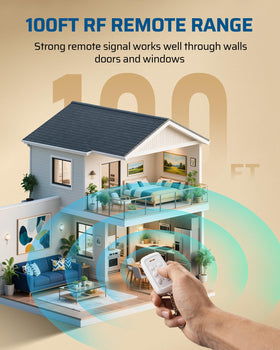DEWENWILS plug-and-play operation requires no apps or Wi-Fi for instant use.