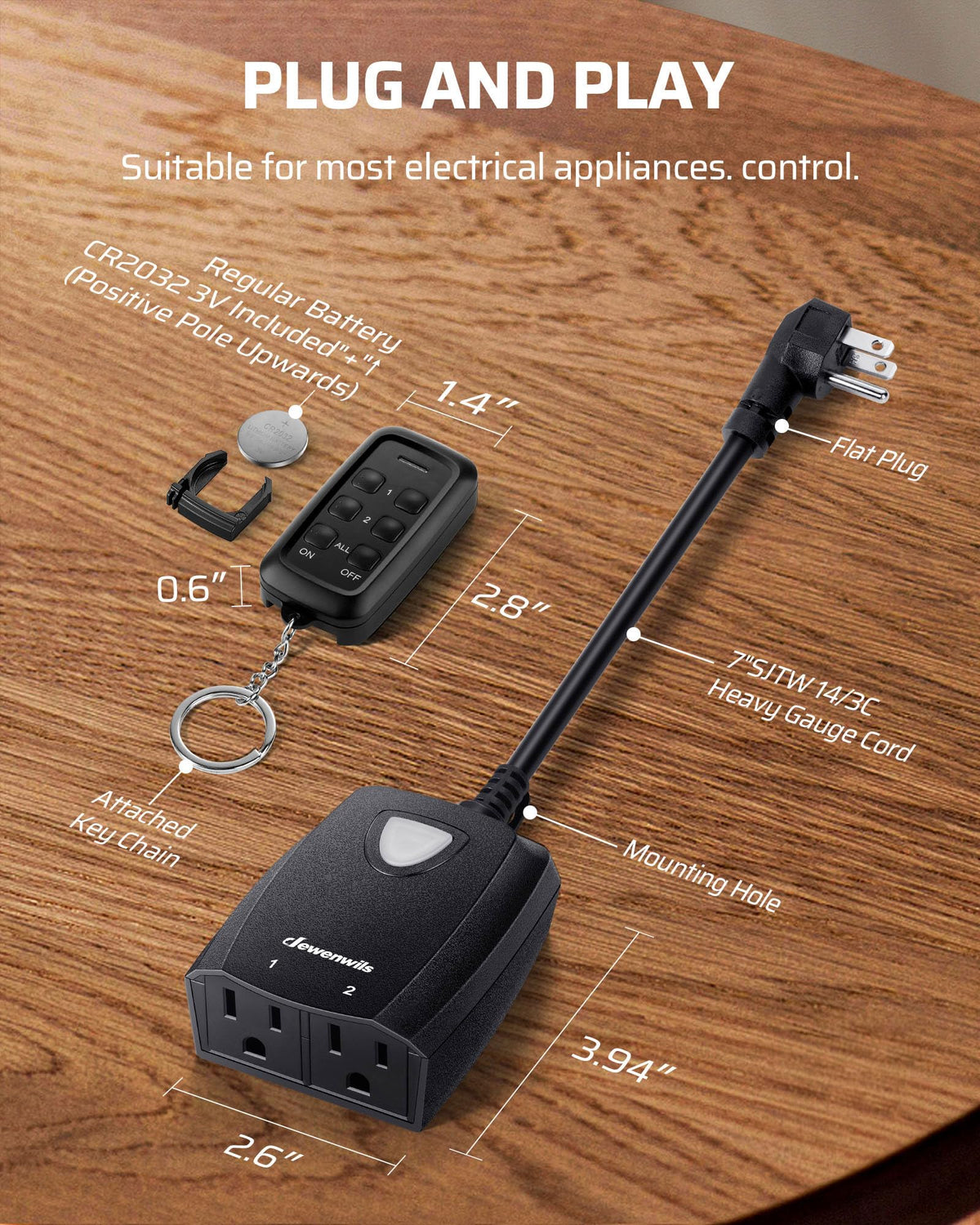 Plug-and-play setup requires no programming for quick control.