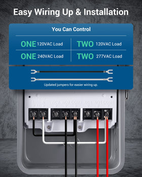 DEWENWILS pool pump timer wiring includes jumper wires for quick install.