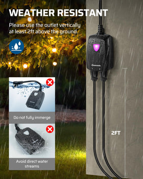 DEWENWILS receiver module enables independent socket control.