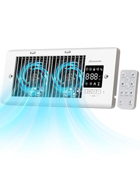 DEWENWILS dual-fan booster boosts airflow to reach hard-to-cover spaces