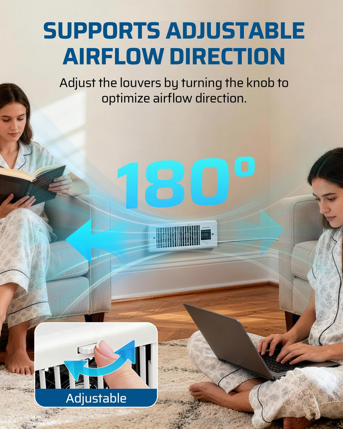 DEWENWILS smart temperature control sensor adjusts airflow automatically