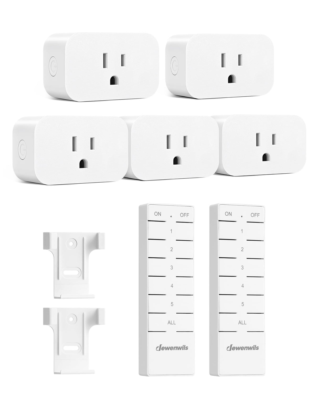 DEWENWILS remote-control outlet with all on/off button for effortless power control.