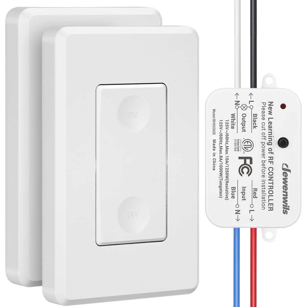 DEWENWILS remote panel switch for convenient ceiling light control
