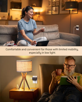 DEWENWILS safe bedside lamp dimmer enhances accessibility