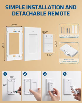 DEWENWILS safety-rated outlet handles up to 125VAC, 15A.