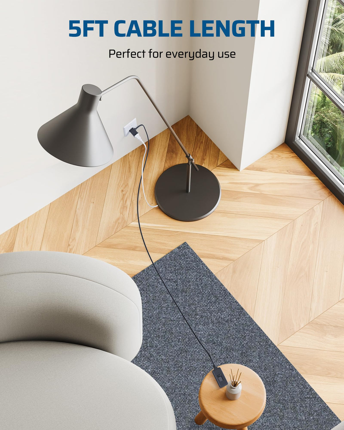 No-wiring installation makes upgrading lamps quick and easy.