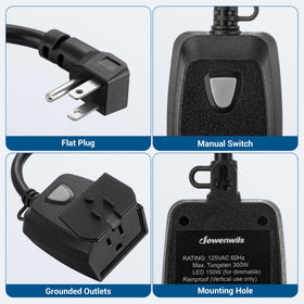 DEWENWILS tool-free installation for easy setup
