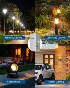 DEWENWILS UL-listed 120V switch for safe outdoor use