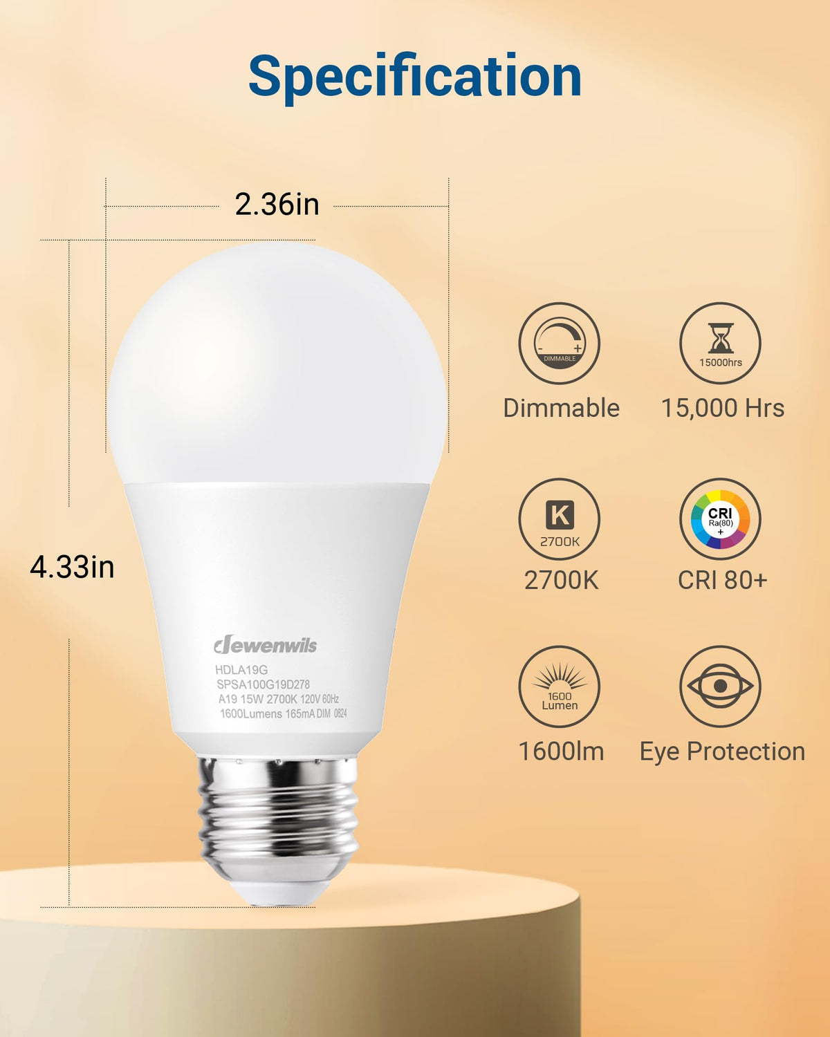 DEWENWILS UL listed LED bulb ensures safety and reliability