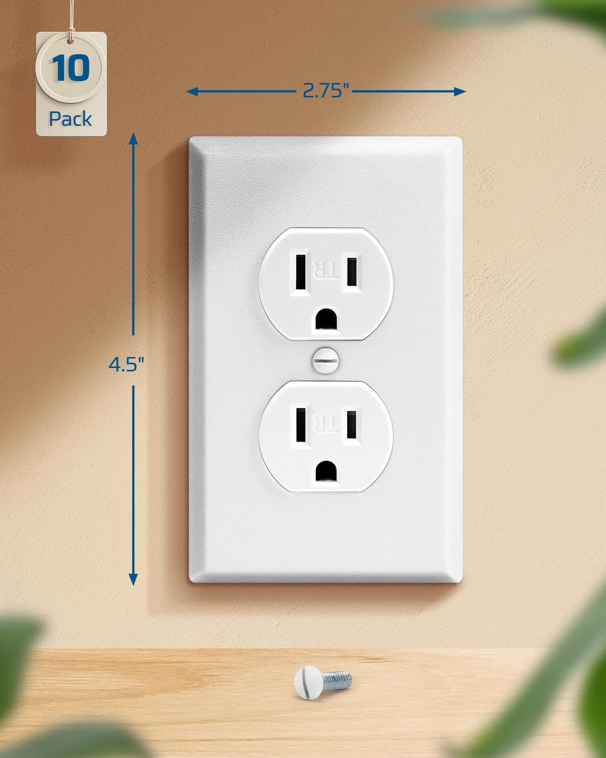 DEWENWILS versatile wall plate fits switches and dimmers gracefully