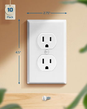 DEWENWILS versatile wall plate fits switches and dimmers gracefully