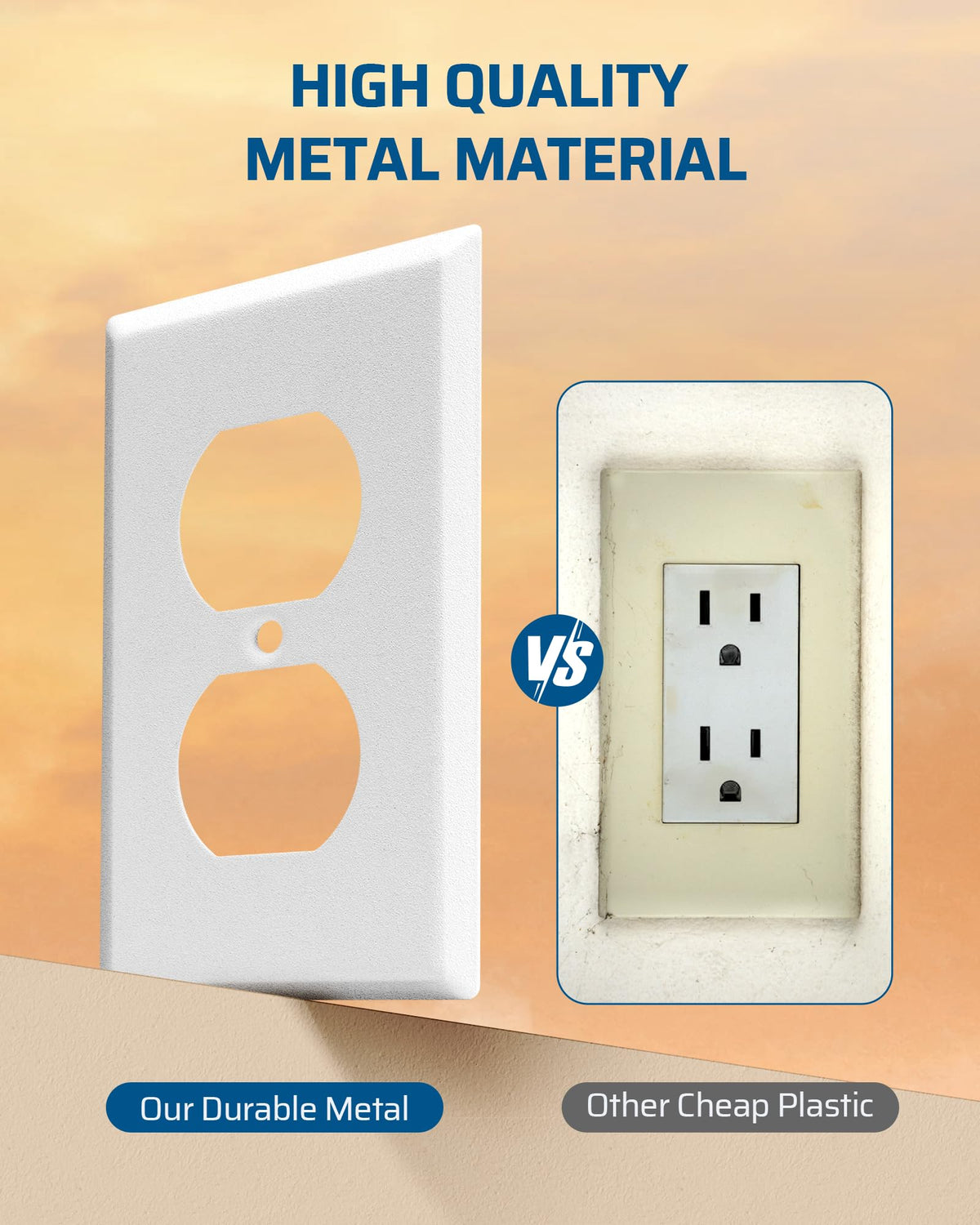 DEWENWILS wall plate with screws pack emphasizes simple installation in minutes