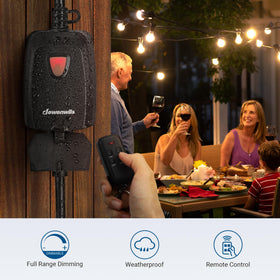 DEWENWILS weatherproof dimmer shell withstands outdoor conditions