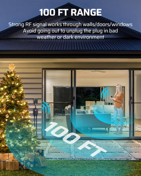 Weatherproof shell protects outdoor outlets from moisture and sun.