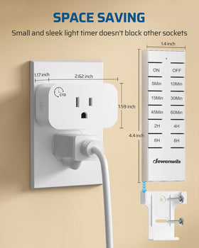 DEWENWILS 100 ft RF range shown as reliable through walls.