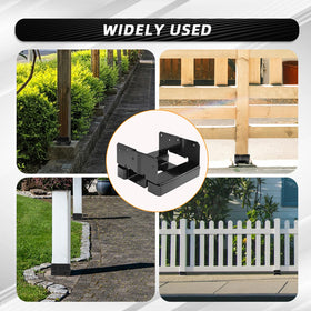 DEWHONETE six-pack post bases enabling multi-location outdoor projects.
