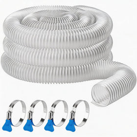 Dewhush 2.5in dust hose with clamps for 10 ft setup improves airflow