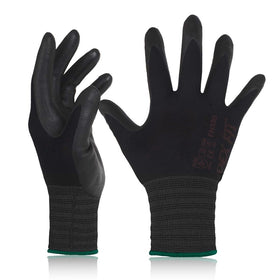 DEX FIT FN330 gloves front view showing snug, precise fit for tasks