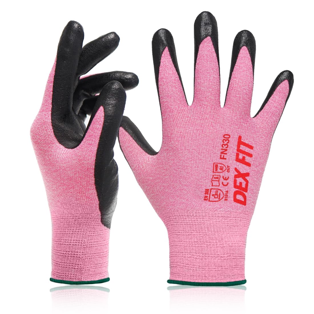 DEX FIT FN330 gloves with palm coating for slip-resistant grip on wet surfaces
