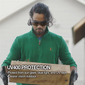DEX FIT SG210 lightweight polycarbonate frame for all-day wear.