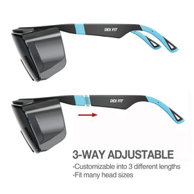 DEX FIT SG210 smoke-tinted lenses reduce glare during outdoor activities.