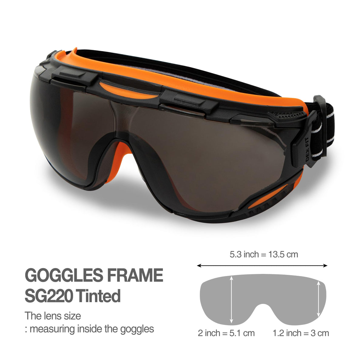 DEX FIT SG220 adjustable strap ensures secure, stable fit