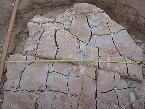 Dexpan drill-hole pattern guiding controlled cracks.
