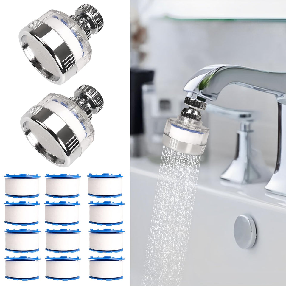 Dexspoeny 14-piece sink filter set for versatile kitchen use