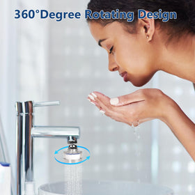 Dexspoeny 360-degree rotating faucet filter tip in action