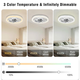 Deyagoo ceiling fan light offers three color temperatures to suit the time of day