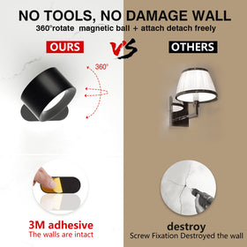 Deyagoo wall sconce offers three color temperatures for tasks