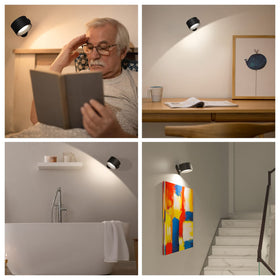 Deyagoo wall sconce sticky base for quick setup on smooth surfaces