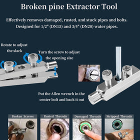 DEZAUP 40Cr alloy steel threading tool for durable performance in wet plumbing environments.