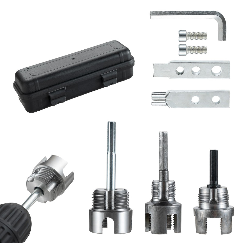 DEZAUP 5pc PVC threading kit 1-2 inch die for clean, leak-free plastic pipe threads.