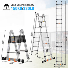 DEZEX ladder with anti-slip balance bar for secure footing.