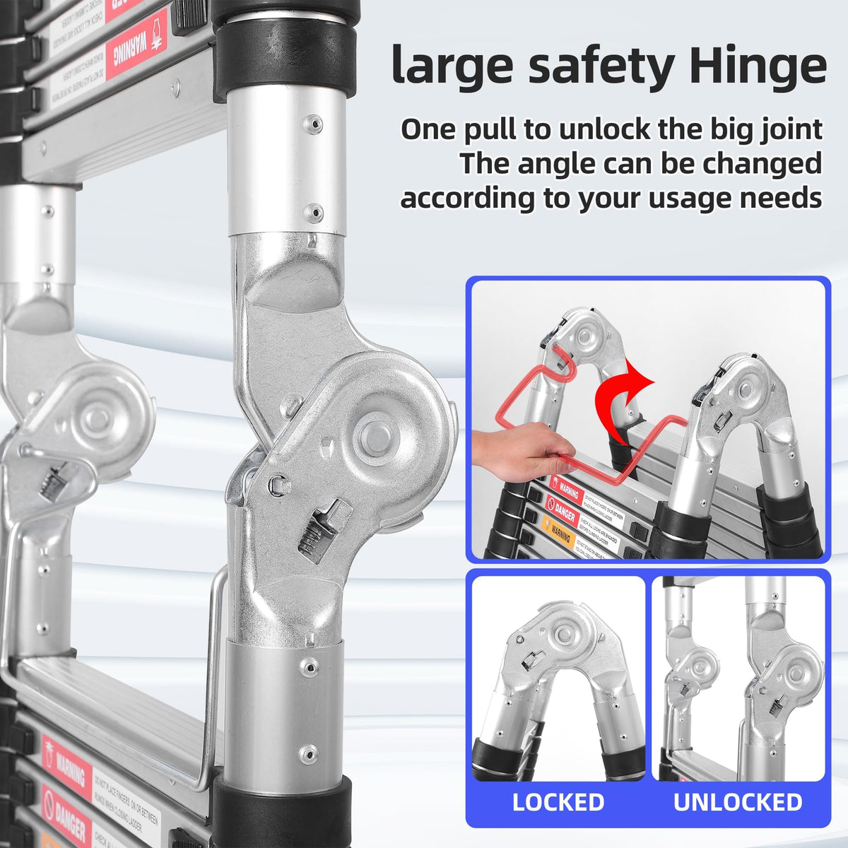 DEZEX ladder stainless-steel construction delivers lasting durability.