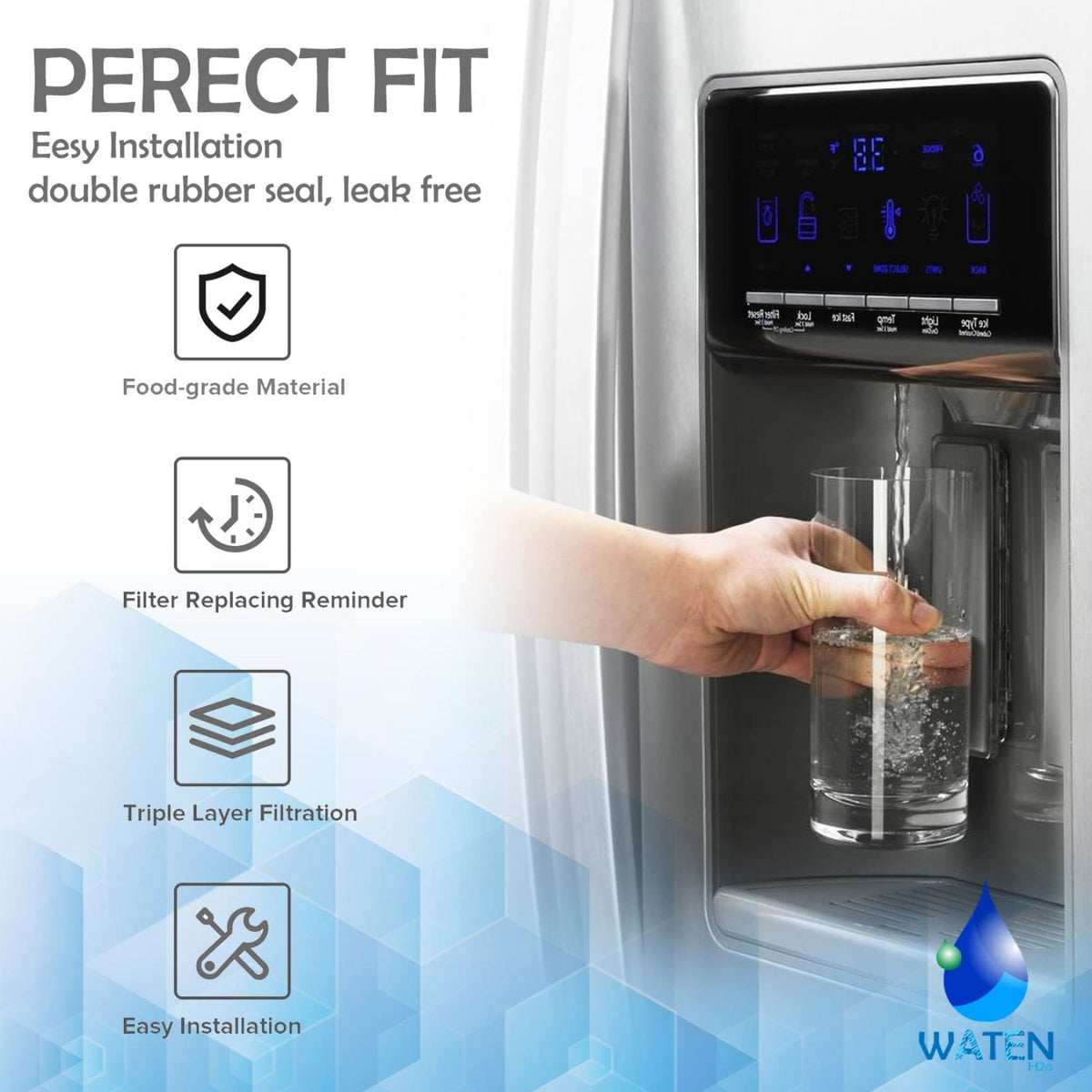 DFDEHU filter with six-month lifespan for long-lasting clean water.