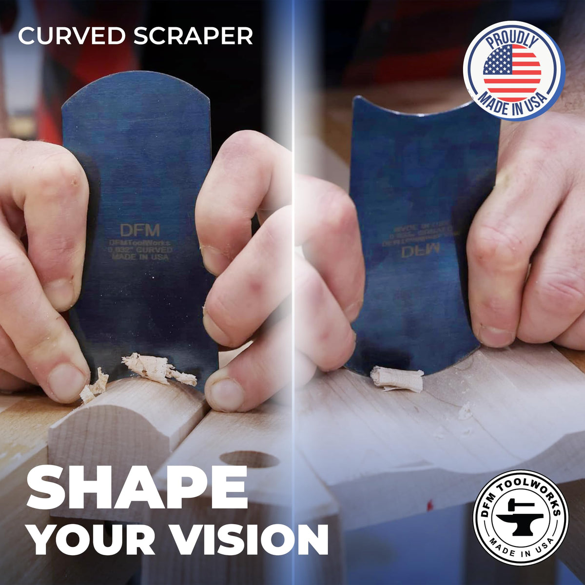 DFM Tool Works burnisher-ready scraper image highlights pairing for peak results