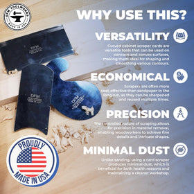 DFM Tool Works USA-made precision blade ready-to-sharpen for customized scraping