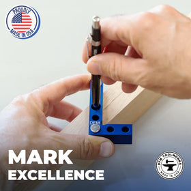 DFM Tool Works mini square tool setup, versatile for quick alignment in small spaces.