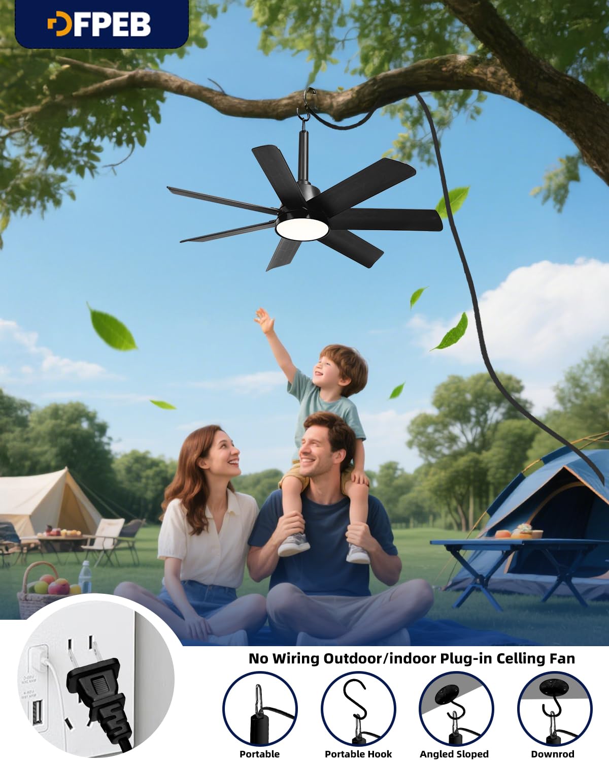 DFPEB IP65 waterproof canopy – weather-ready for rain and humidity
