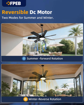 DFPEB plug-in ceiling fan for beams or frames – rental-friendly no hardwiring