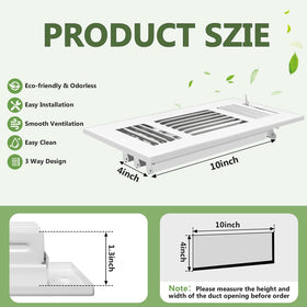 DGB vent cover 3-way design promotes balanced airflow throughout rooms