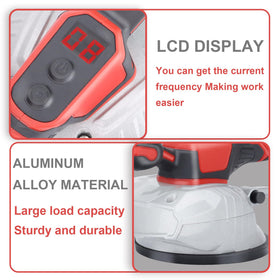 High-absorption 110lb suction cup securing large tiles during installation.