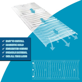 DGQ PC plastic vent deflector is heat-resistant and durable for discreet use.