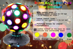 DGRIVERGOD disco ball light compact design fits tables and mantels.