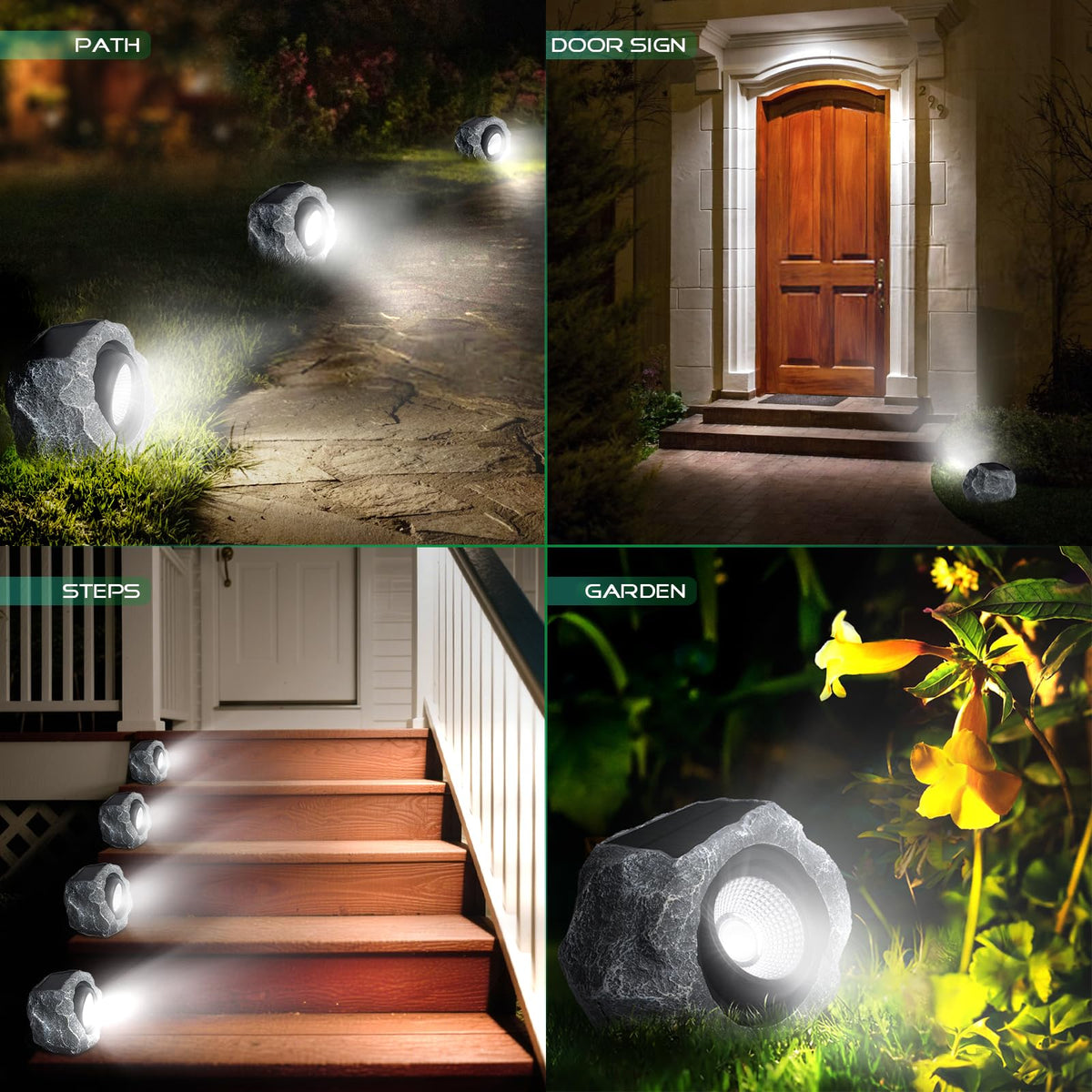 DGSCAK landscape lighting for yard adds decorative safety along pathways.