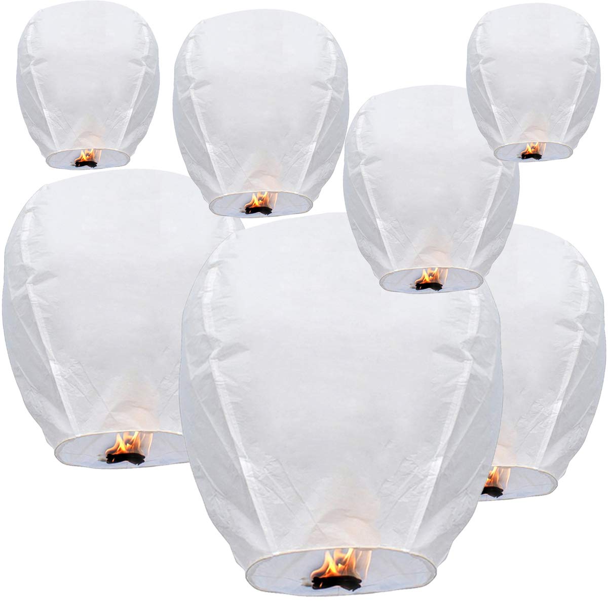 DGSING white paper lantern pack, easy hanging decor for indoor or outdoor events.