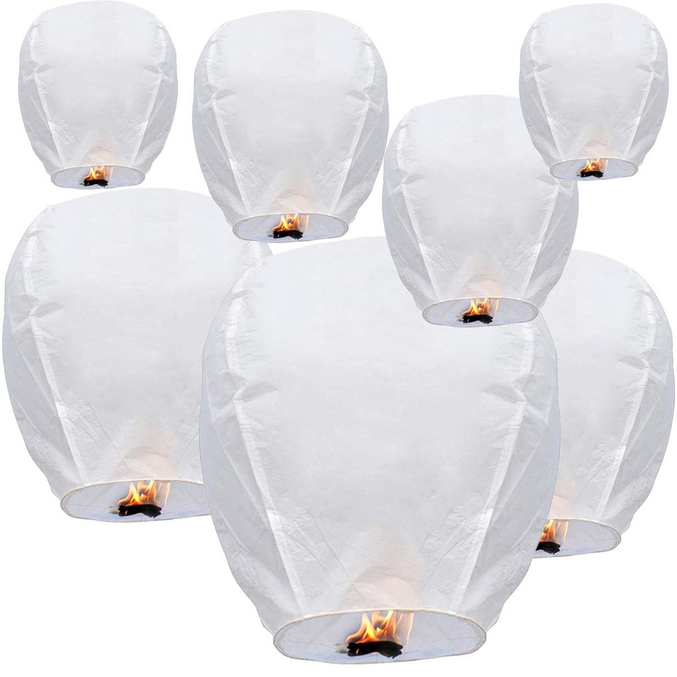 DGSING white paper lantern pack, easy hanging decor for indoor or outdoor events.